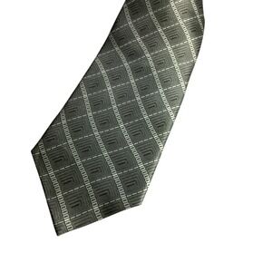 Umo Lorenzo Italy Silk Men's Necktie Geometric Pattern Hand Made Tie Multicolor